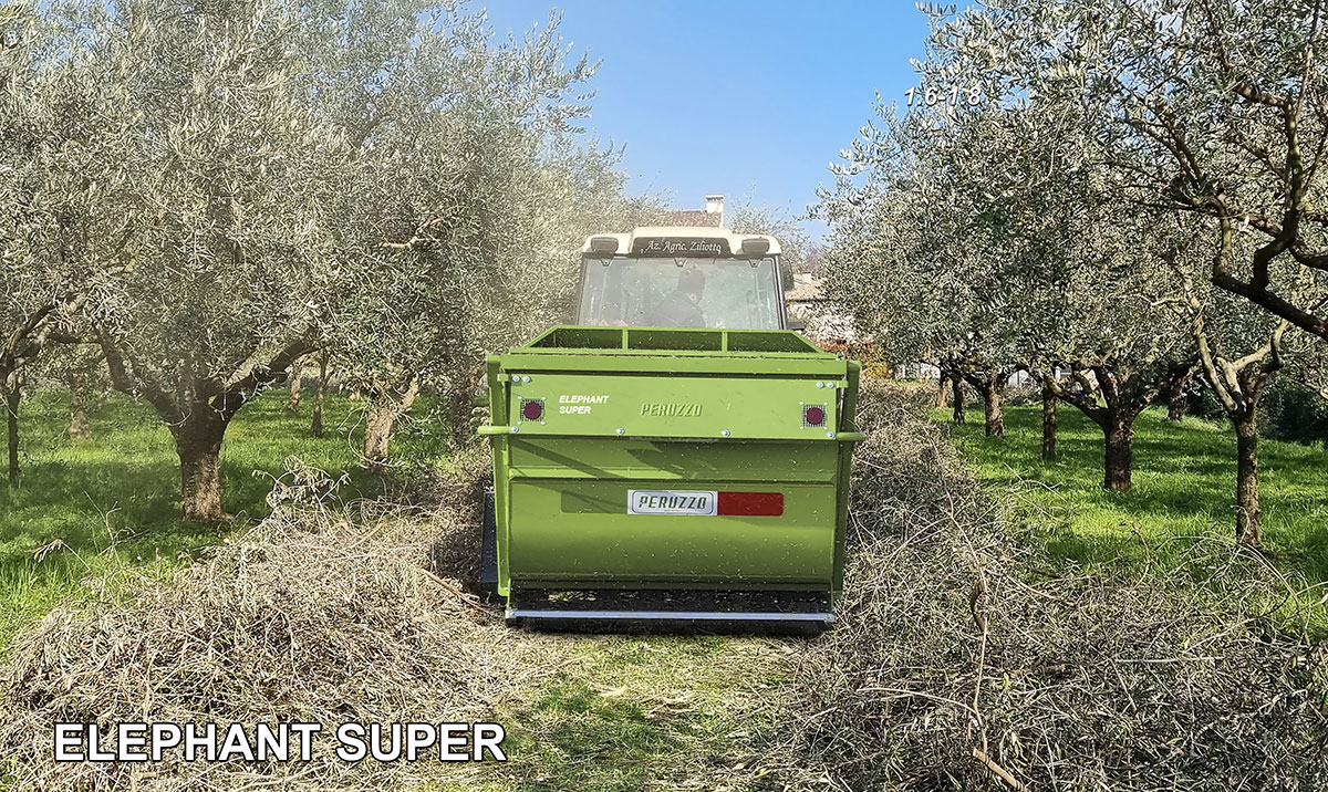Молотковая косилка со сбором PERUZZO ELEPHANT SUPER